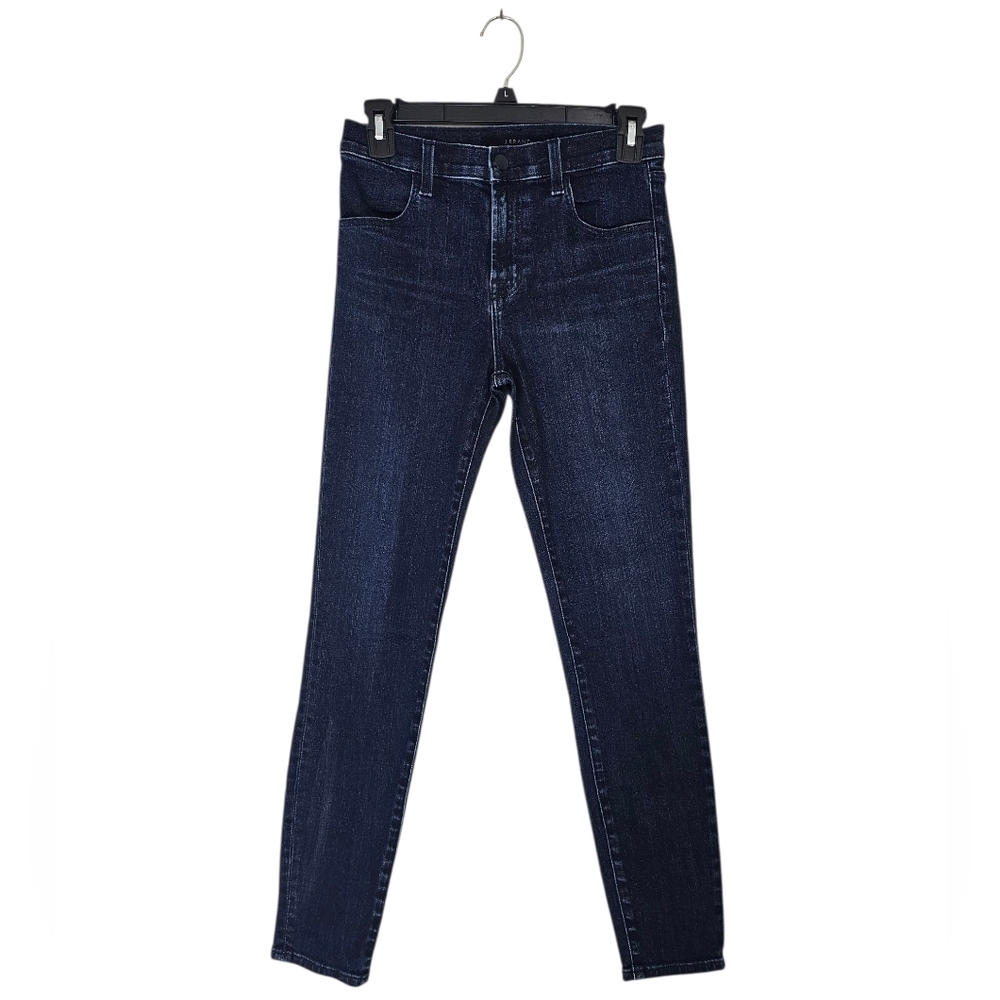 J Brand Alana High Rise Crop Skinny Dark Blue Jeans 26 Preowned